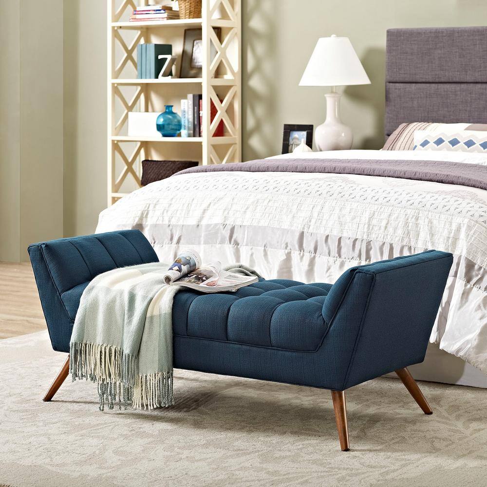 MODWAY Azure Response Medium Upholstered Fabric Bench