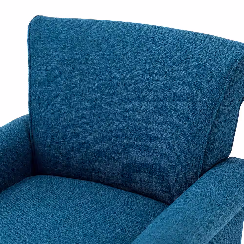 JAYDEN CREATION Macedonia Navy ArmChair with Nailhead Trim (Set of 2)