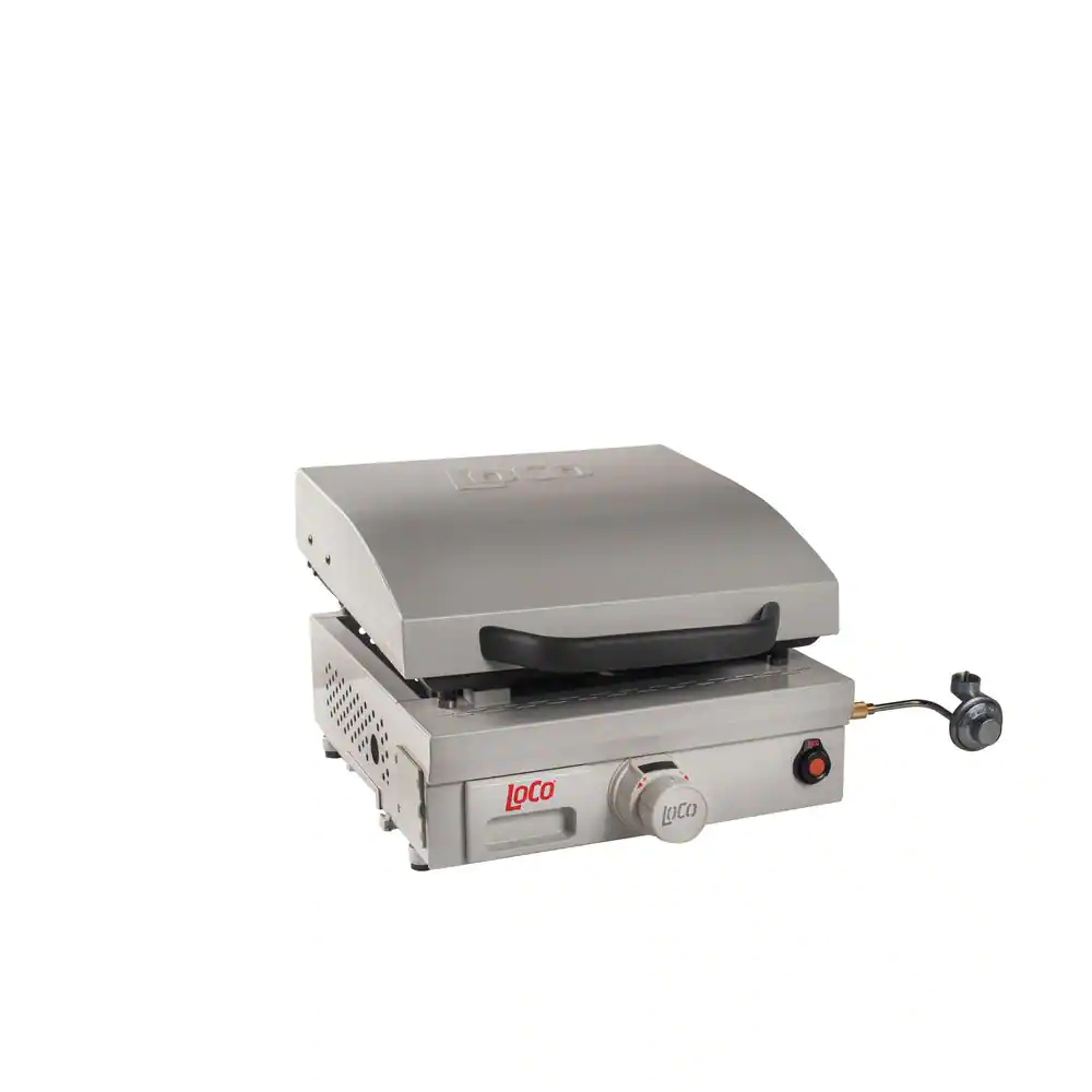 LOCO 16 in. 1- Burner Portable Tabletop Propane SmartTempâ?Flat Top Grill / Griddle in Chalk Finish