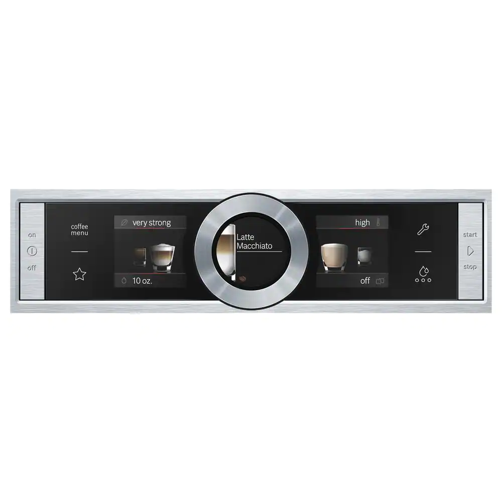 Bosch 2.2-Cup Built-In Fully Automatic Stainless Steel Drip Coffee Maker with Built-In Grinder