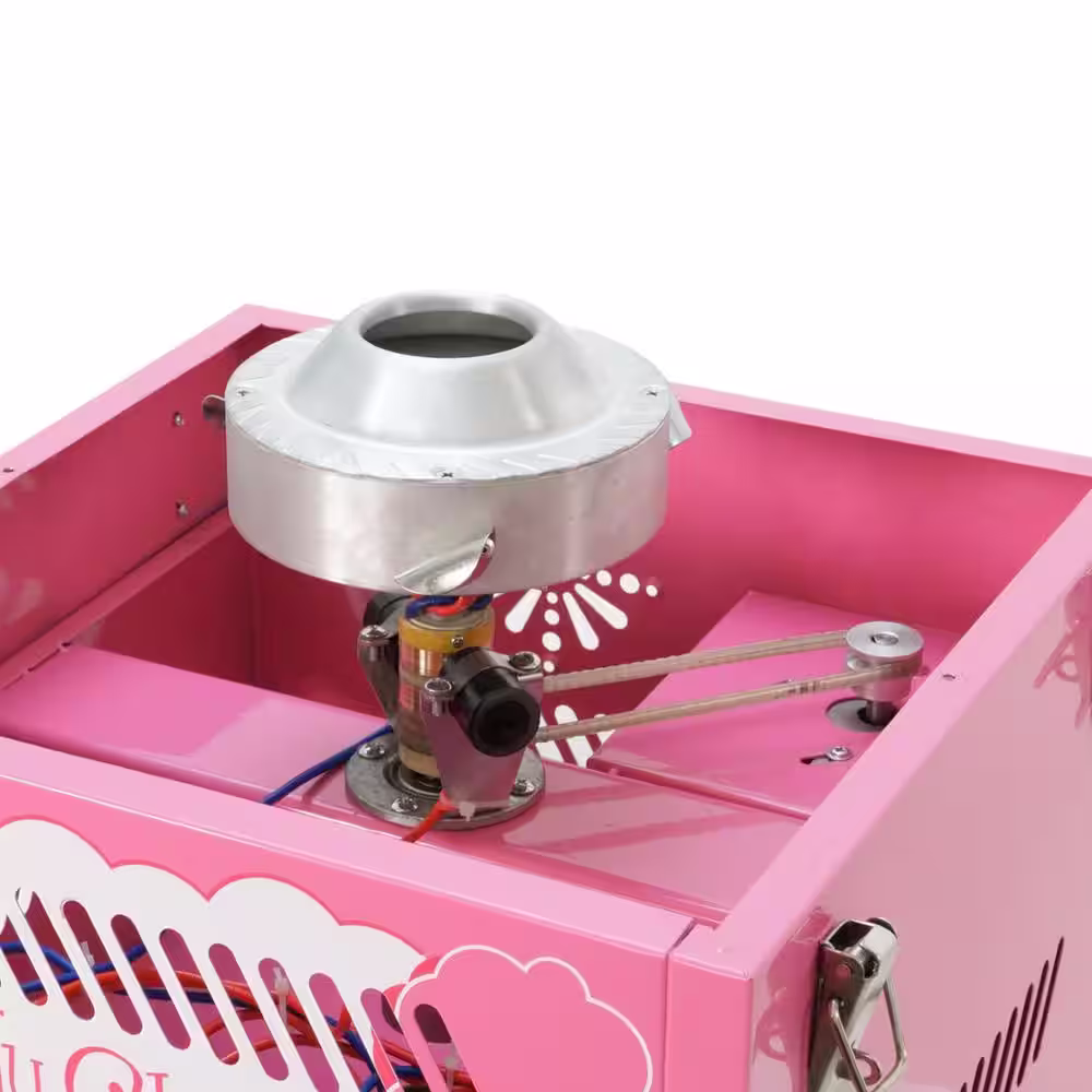 Funtime Commercial Pink Cotton Candy Cloud Hard Candy Table Top Machine Floss Maker