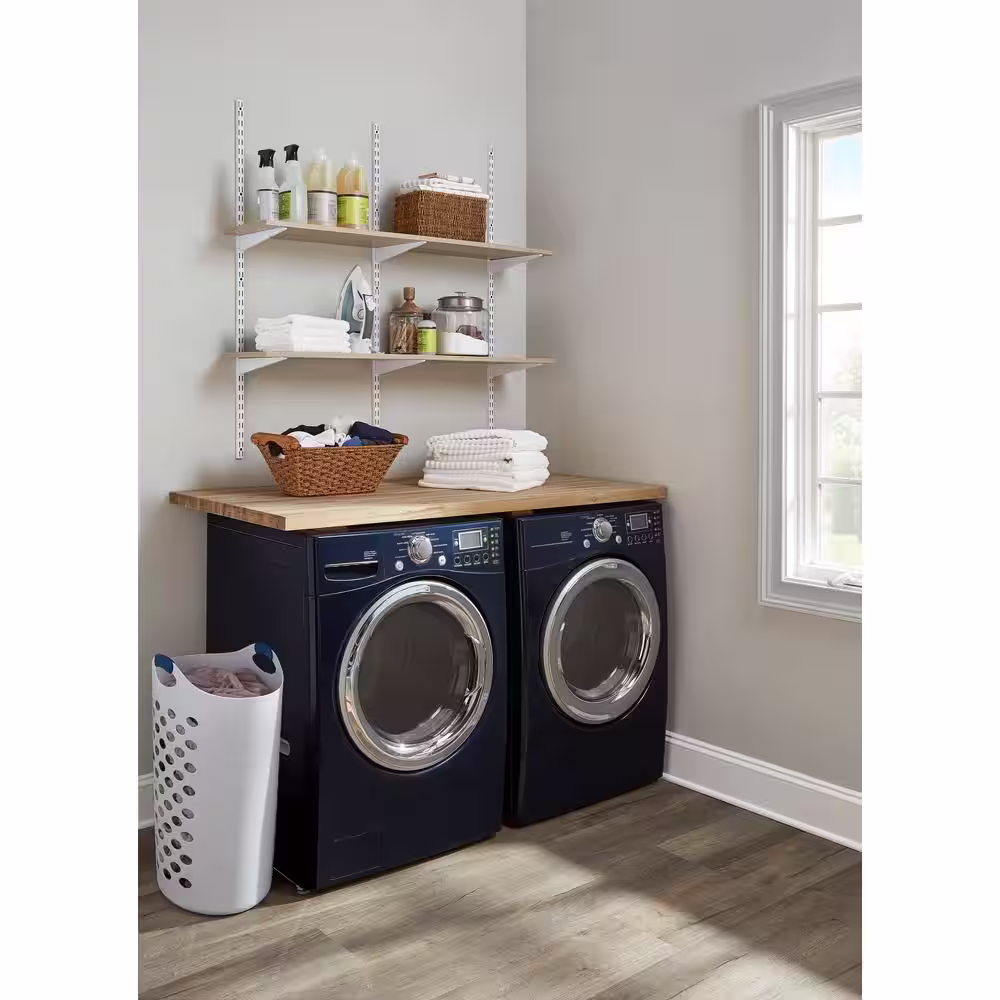 Rubbermaid 11.5 in. L Black Steel Shelving Track Bracket