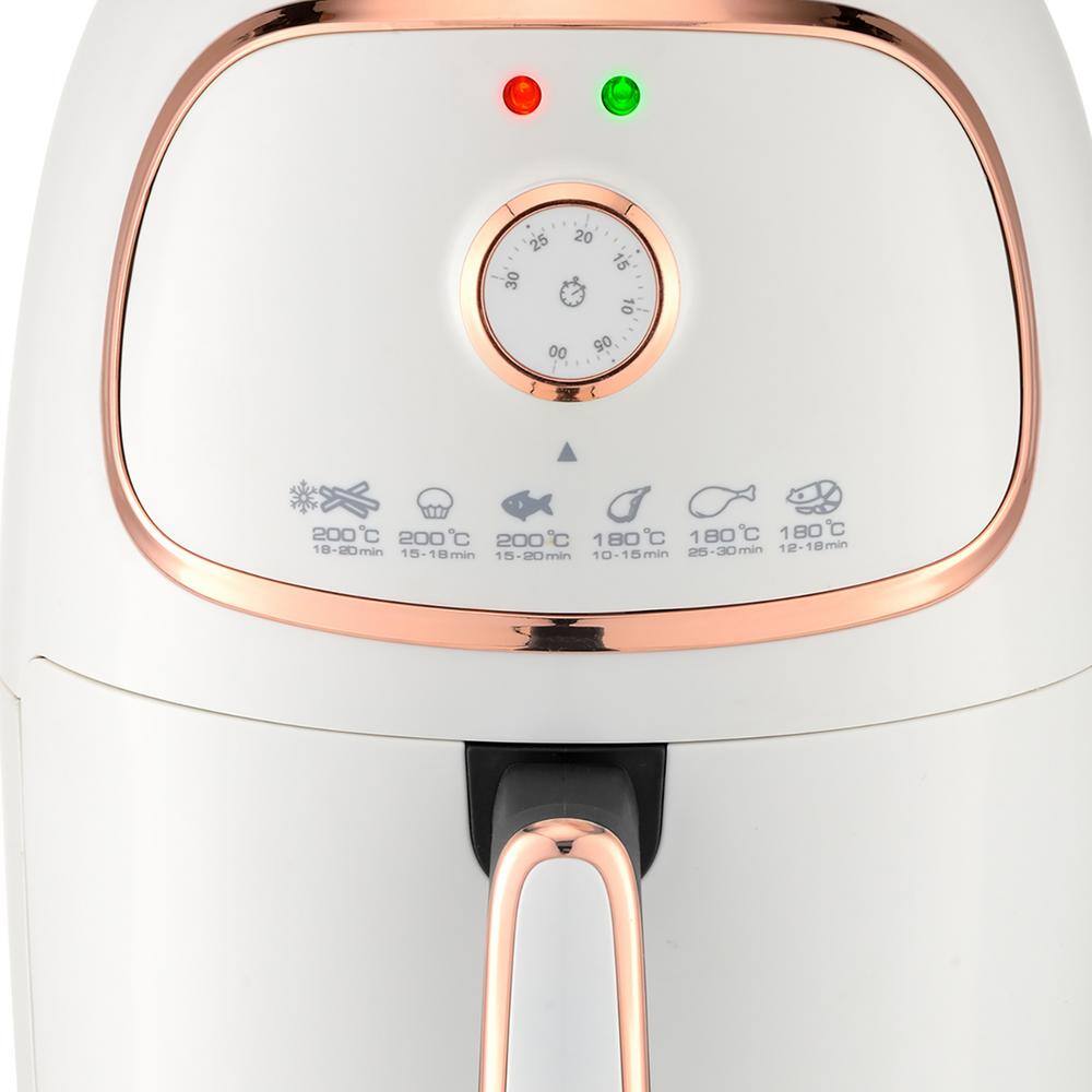 Brentwood 2 Qt. White Small Electric Air Fryer with Timer and Temp Control