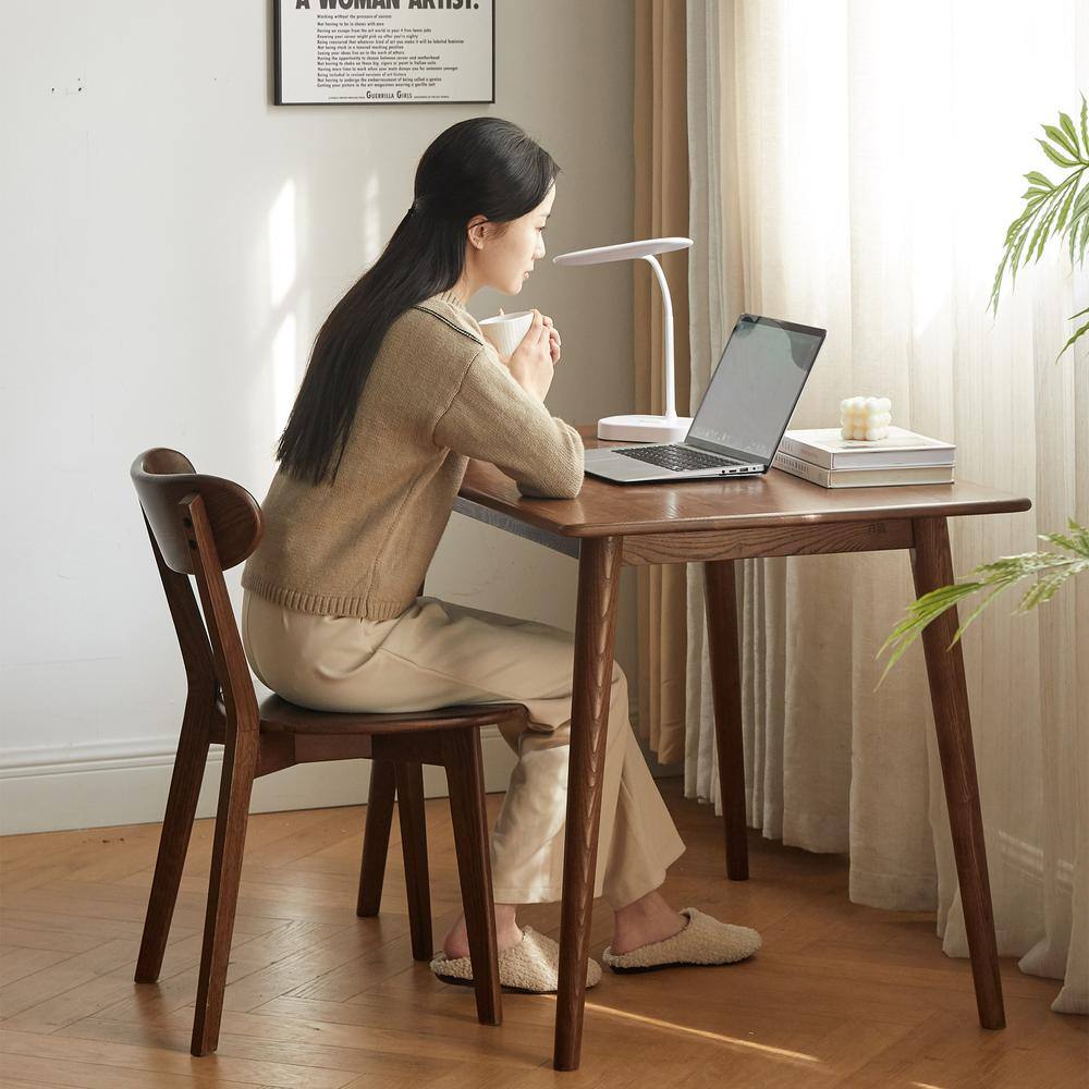 None 19.6 in. L x 18.5 in. W x 31.5 in. H FAS Grade Oak Dining Chair Dark Brown Natural Living Room Chair