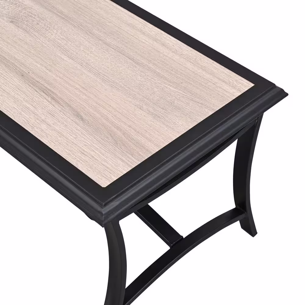 Patio Festival 5-Piece Metal Patio Conversation Set with Gray Cushions