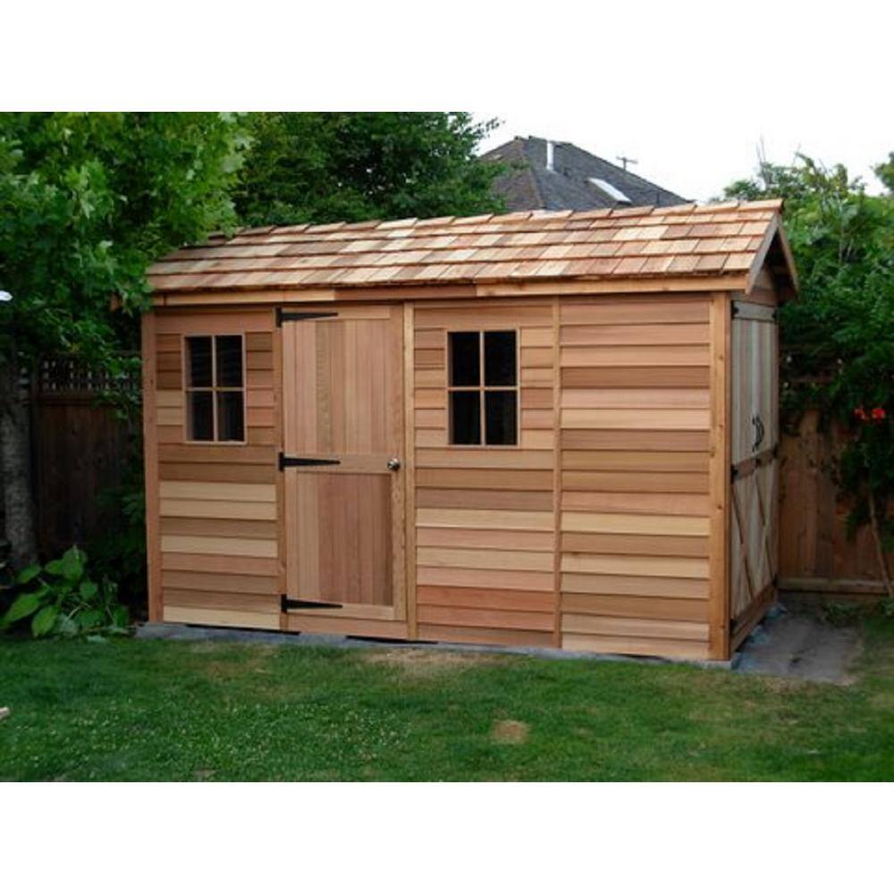 Cedarshed Boathouse 12 ft. x 6 ft. Western Red Cedar Garden Shed