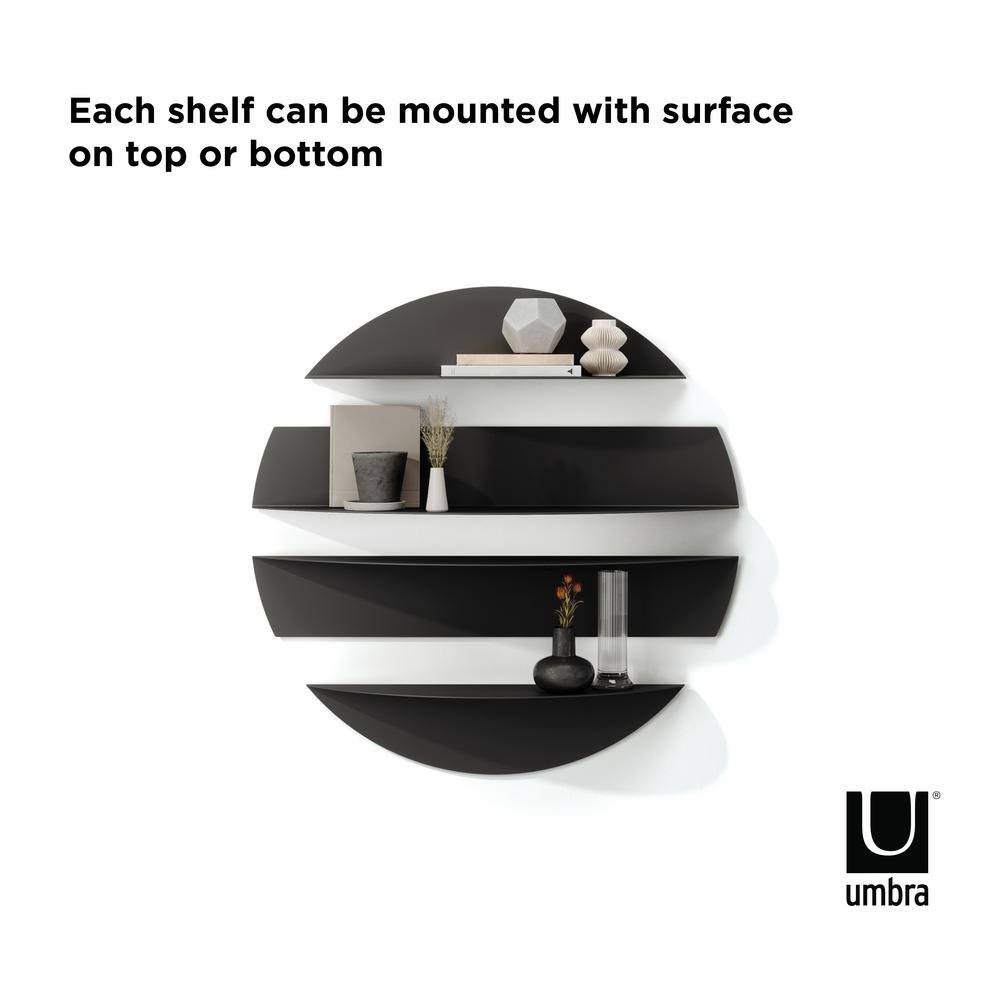 Umbra Solis 4-Piece Black Shelves