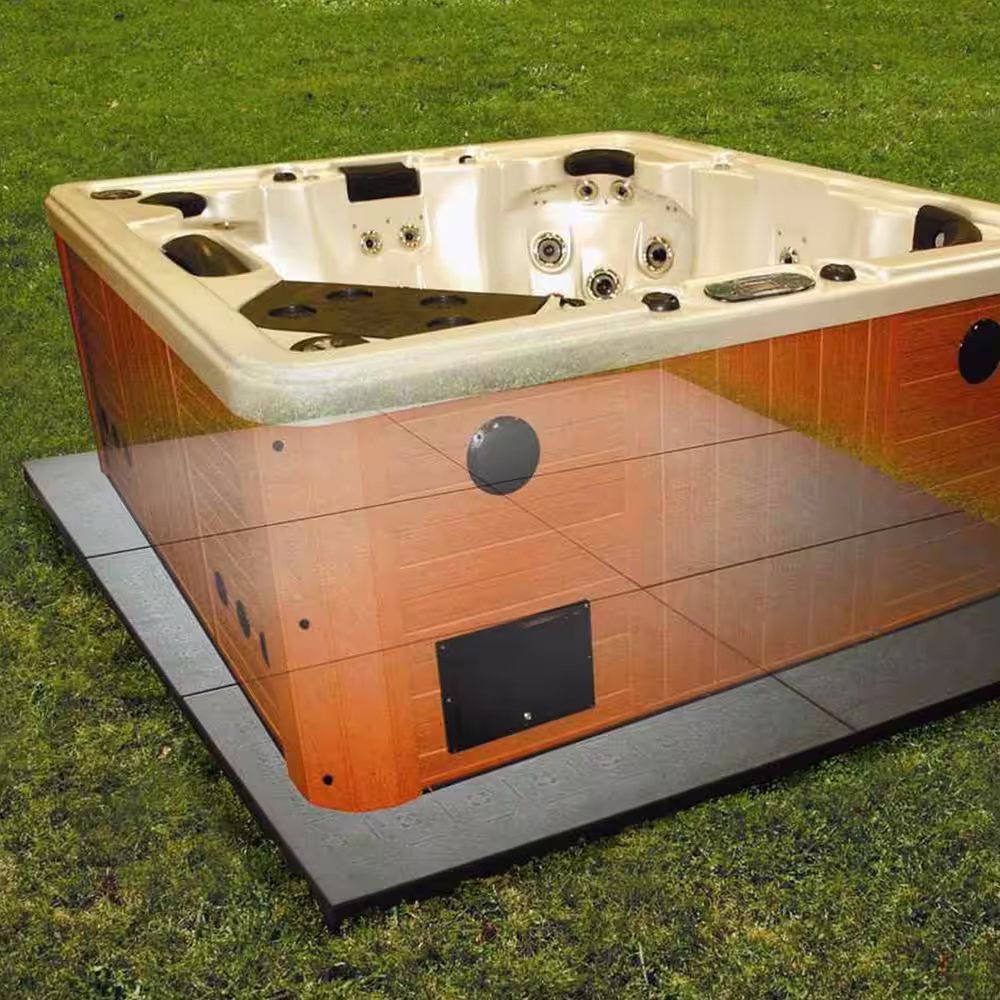 Confer 4 ft. x 6 ft. Handi Spa Hot Tub Deck Foundation Resin Base Pad (6 Pack)