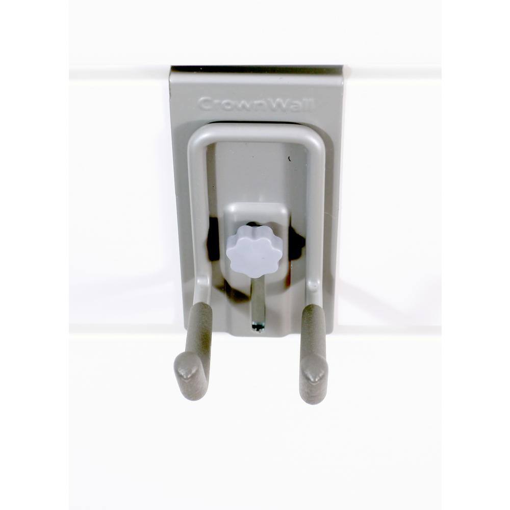 CROWNWALL Slatwall 55 lbs. Locking Small J Hook (3-Pack)