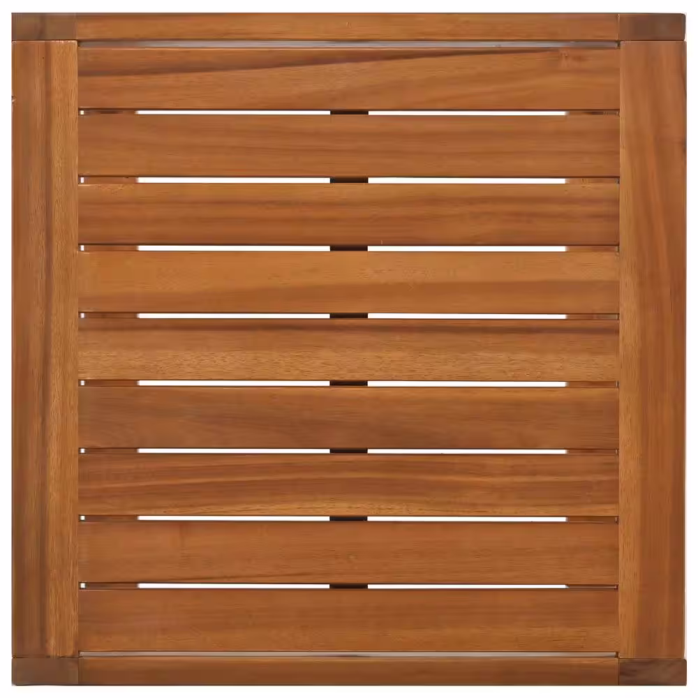 Harper & Bright Designs 6-Piece Solid Wood Patio Conversation Set with Gray Cushions, Ottomans and Pillows