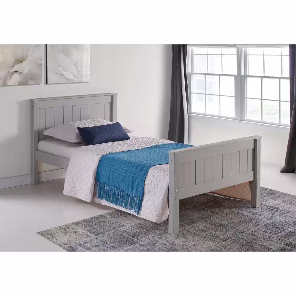 Alaterre Furniture Harmony Dove Gray Twin Bed