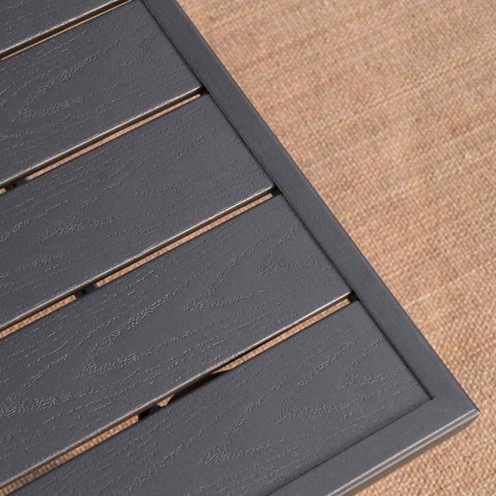 Royal Garden River Oak 4-Piece Metal Patio Conversation Set with Padded Sling