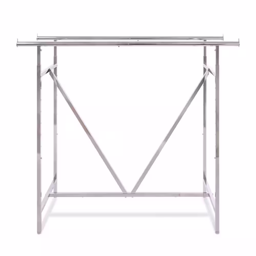 Econoco Chrome Metal Clothes Rack 22 in. W x 70 in. H