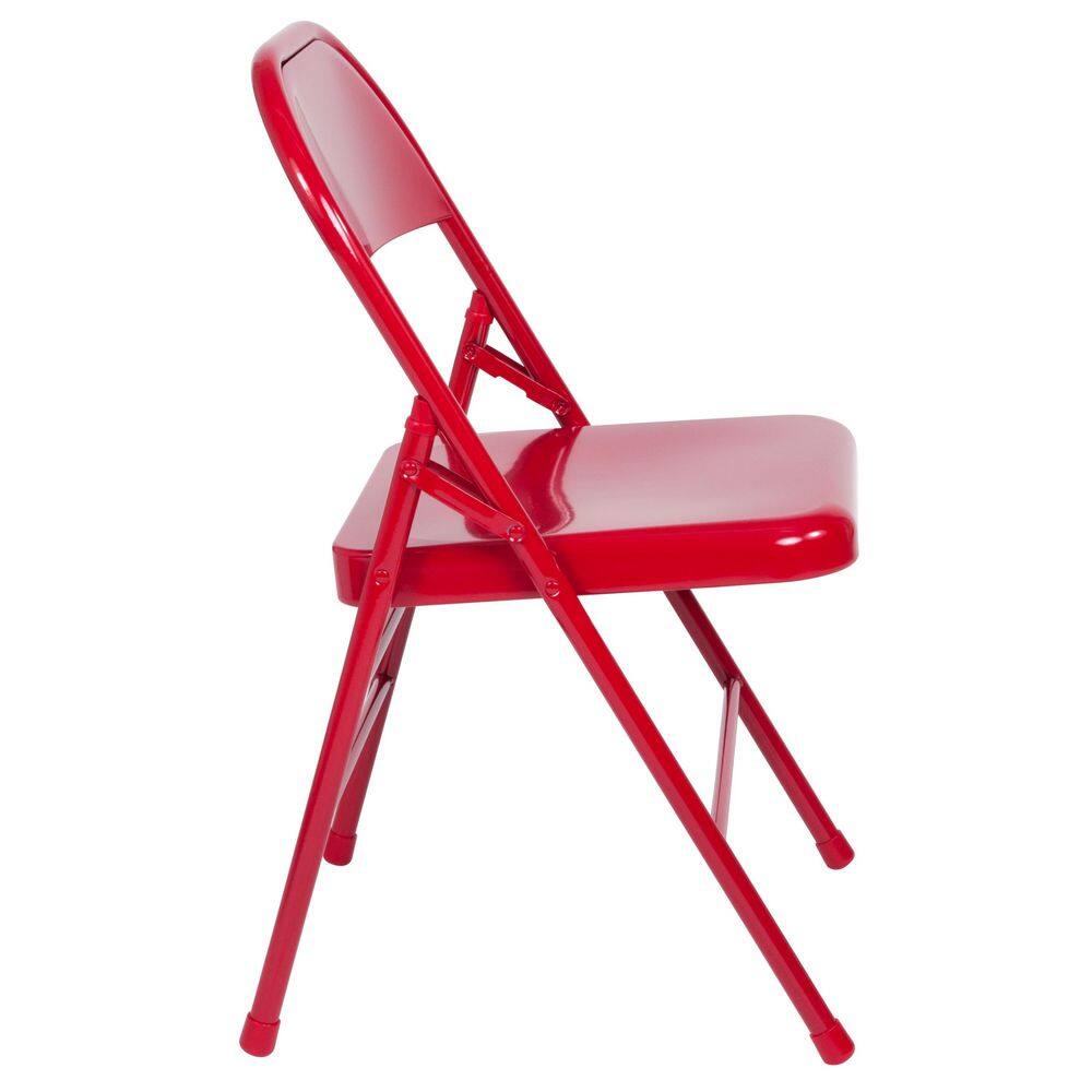 Carnegy Avenue Red Metal Utility Chair