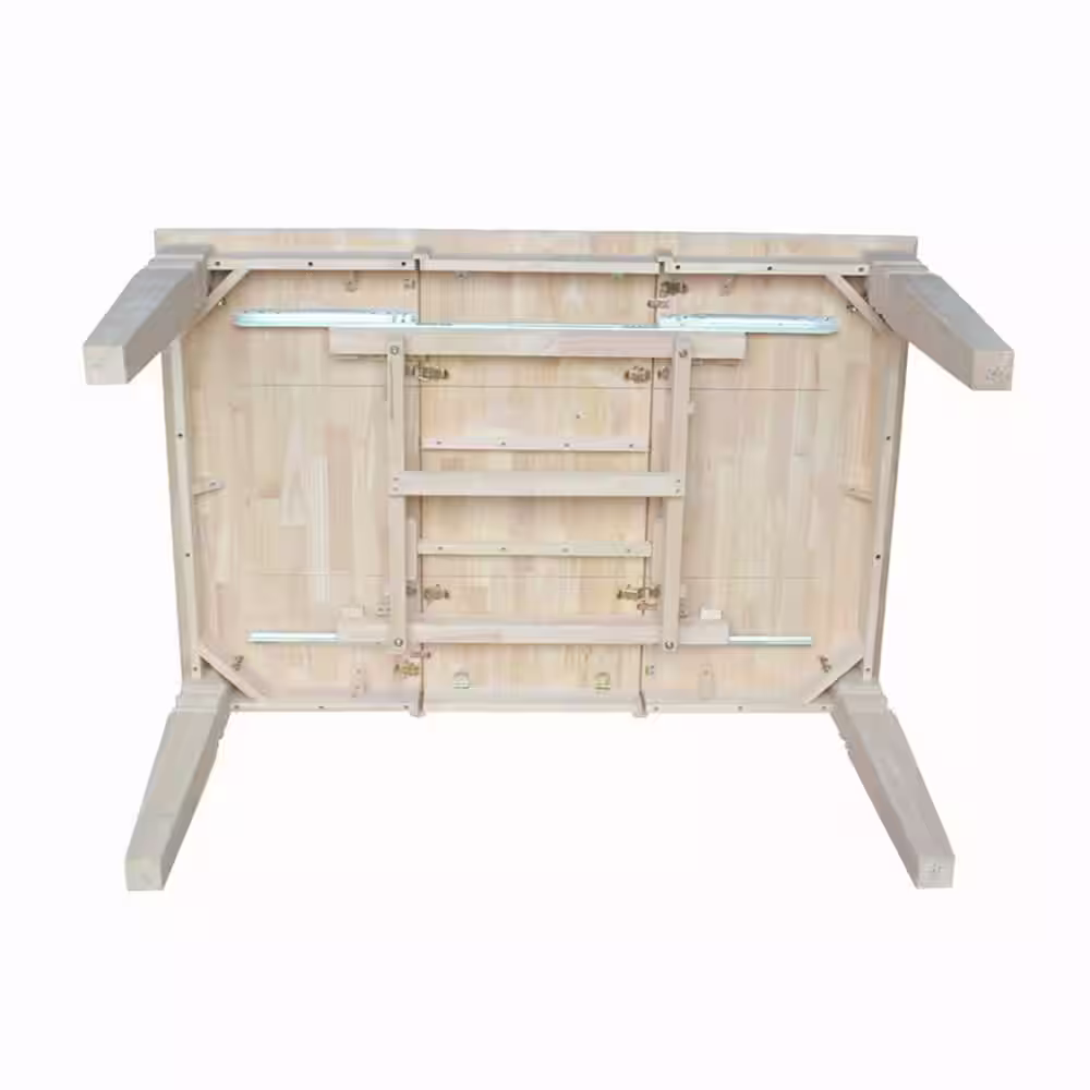 International Concepts Unfinished Butterfly Leaf Dining Table