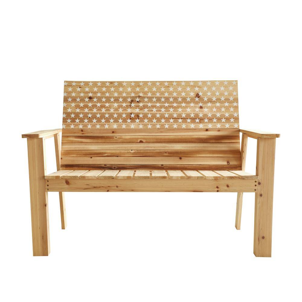 Patio Festival 4-Piece Wood Patio Conversation Seating Set