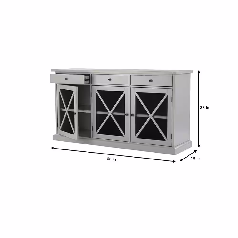 Home Decorators Collection Hampton Gray Buffet
