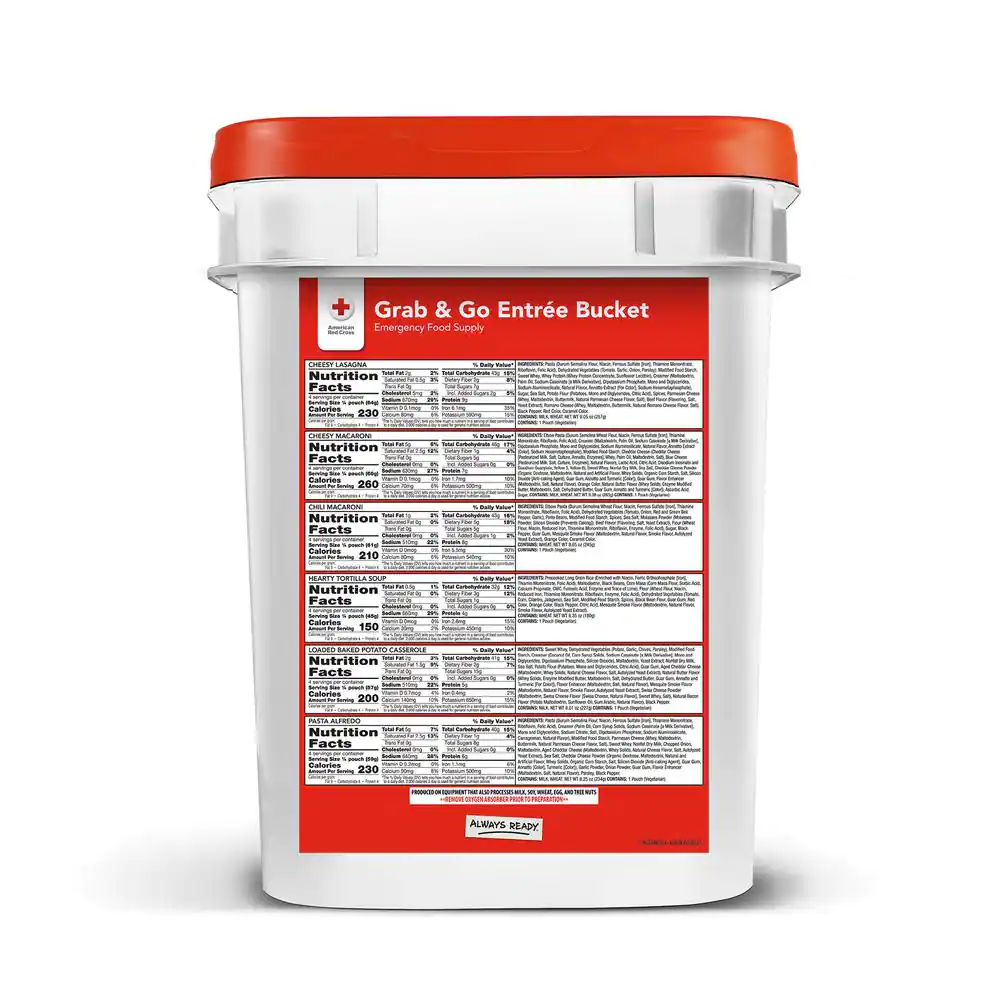 None American Red Cross 60 Serv Entree Bucket