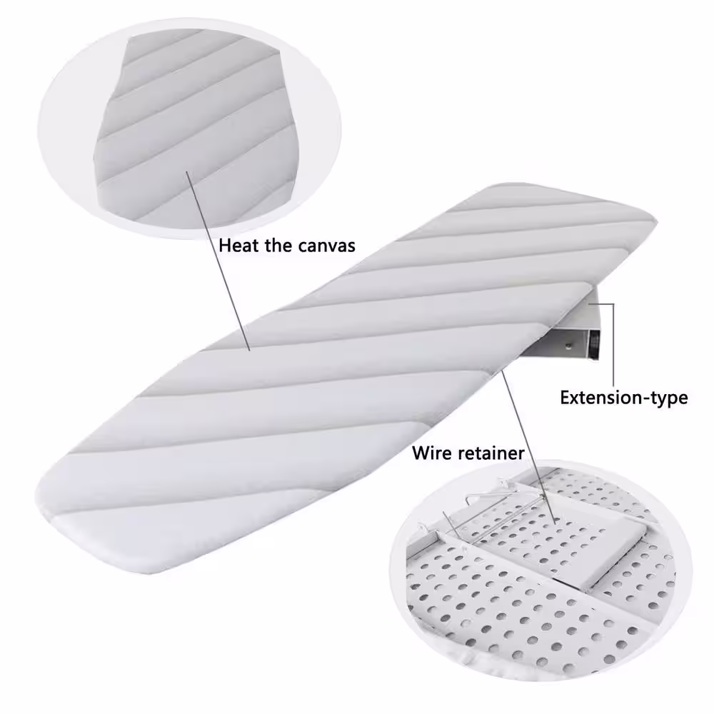 None Closet Retractable Pullout Sliding Folding Ironing Board