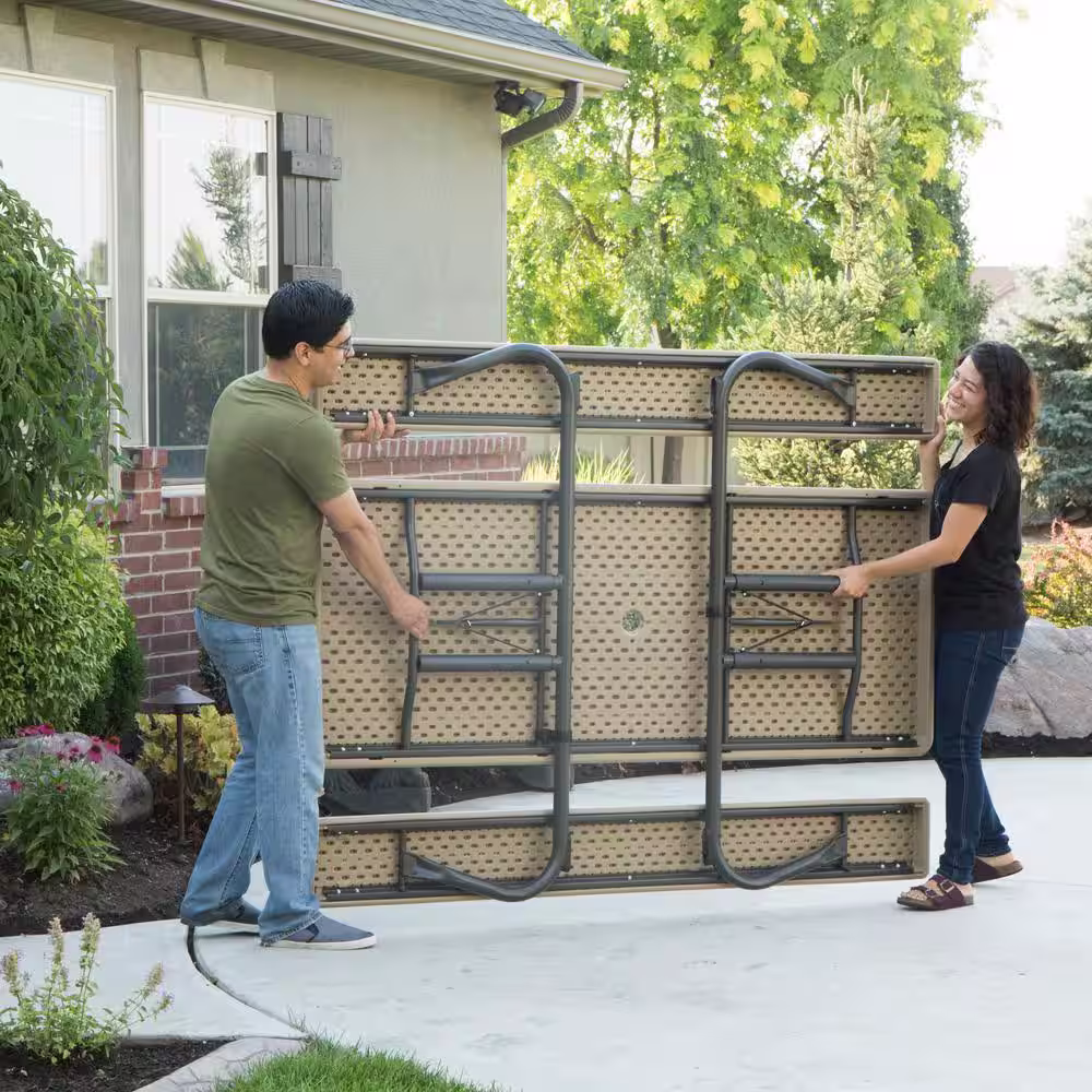 Lifetime 6 ft. Folding Picnic Table: Heather Beige