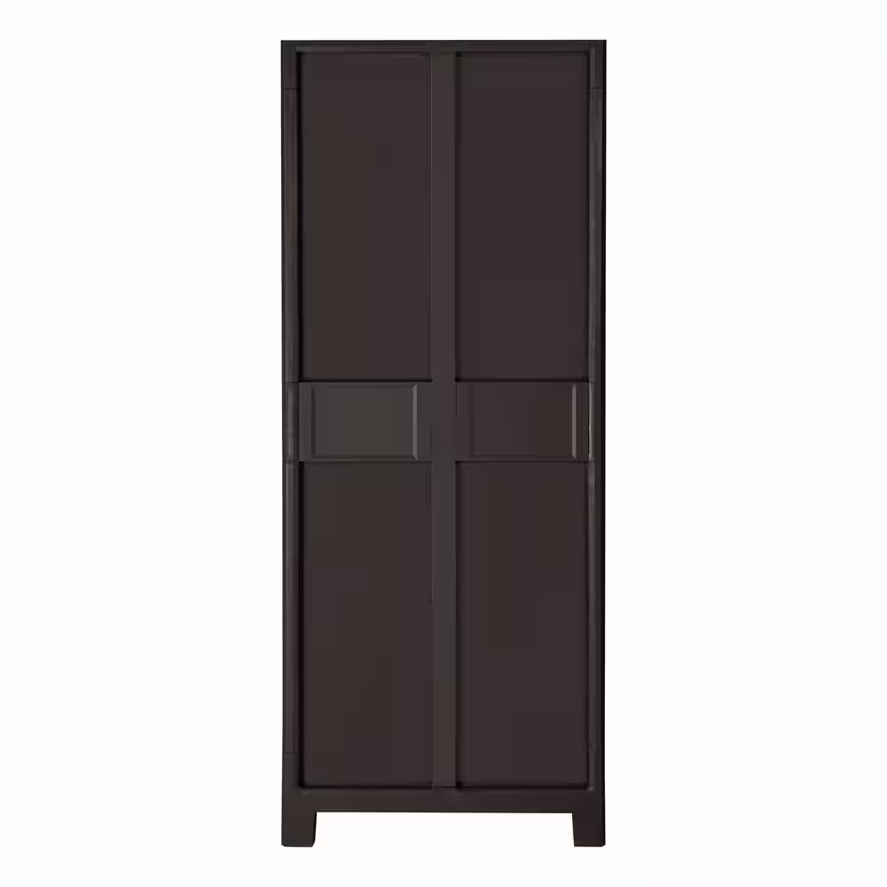 MQ Eclypse 27.55 in. W x 72 in. H x 18.11 in. D Large 5-Shelf Freestanding Cabinet in Espresso