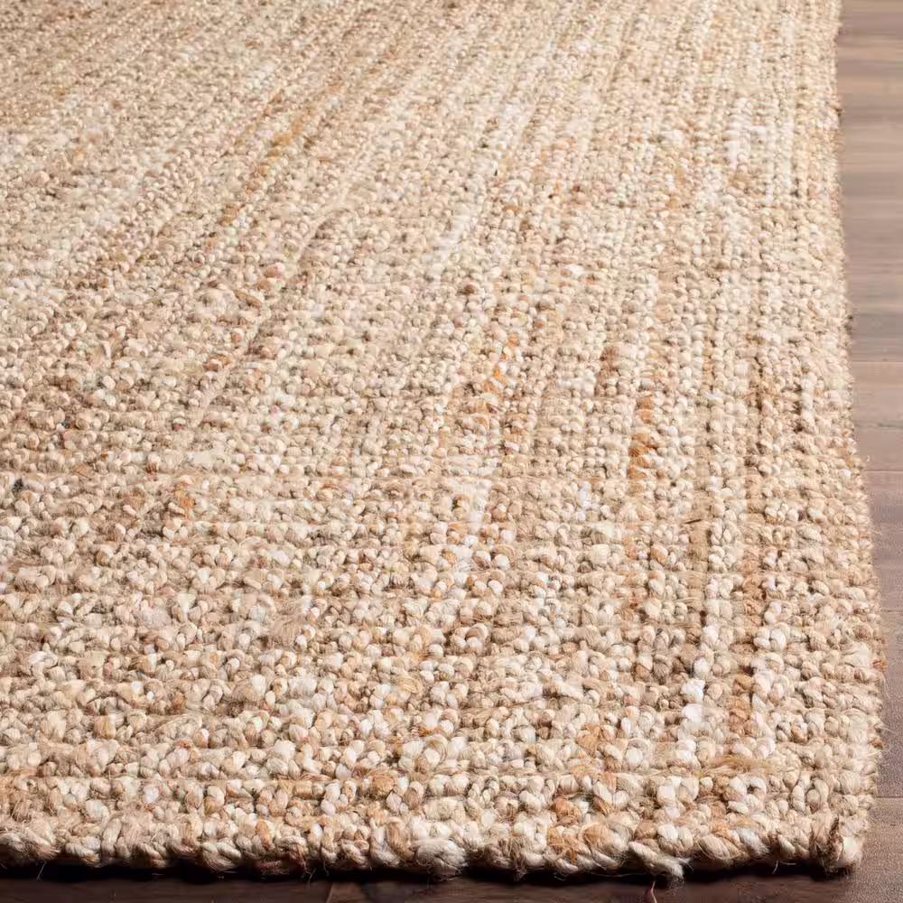 SAFAVIEH Natural Fiber Beige 3 ft. x 8 ft. Solid Runner Rug