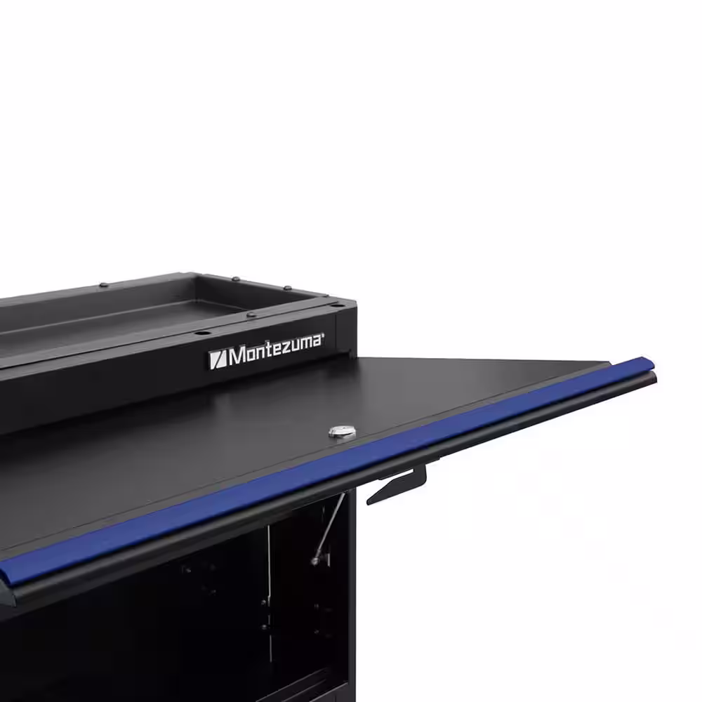 Montezuma Steel 1-Shelf Wall Mounted Garage Cabinet in Charcoal Gray (30 in W x 20 in H x 12 in D)