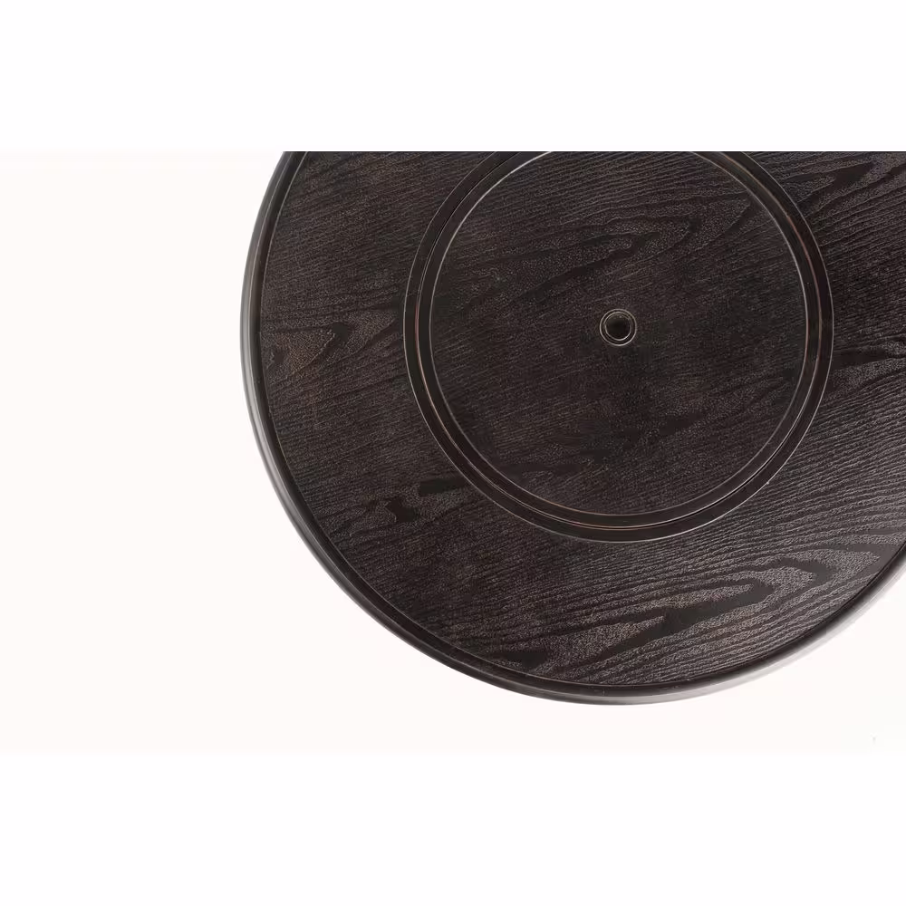 Alfresco Manchester 36 in. x 25 in. Round Aluminum Match Lit Propane Gas Fire Pit Chat Table with Glacier Ice Firebeads