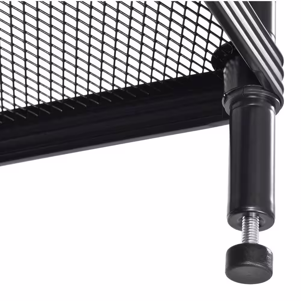 Muscle Rack Steel Clothing Rack with Wire Shelves in Black (36 in. W x 71 in. H)