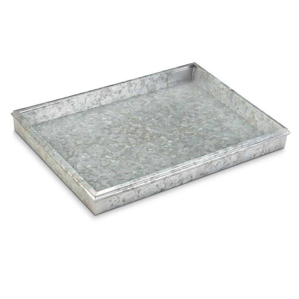 Good Directions Classic Boot Tray in Galvanized Gray Steel 20 in. H x 14 in. H W 4220GAL Boot Tray for Boots, Shoes, Plants, and More,
