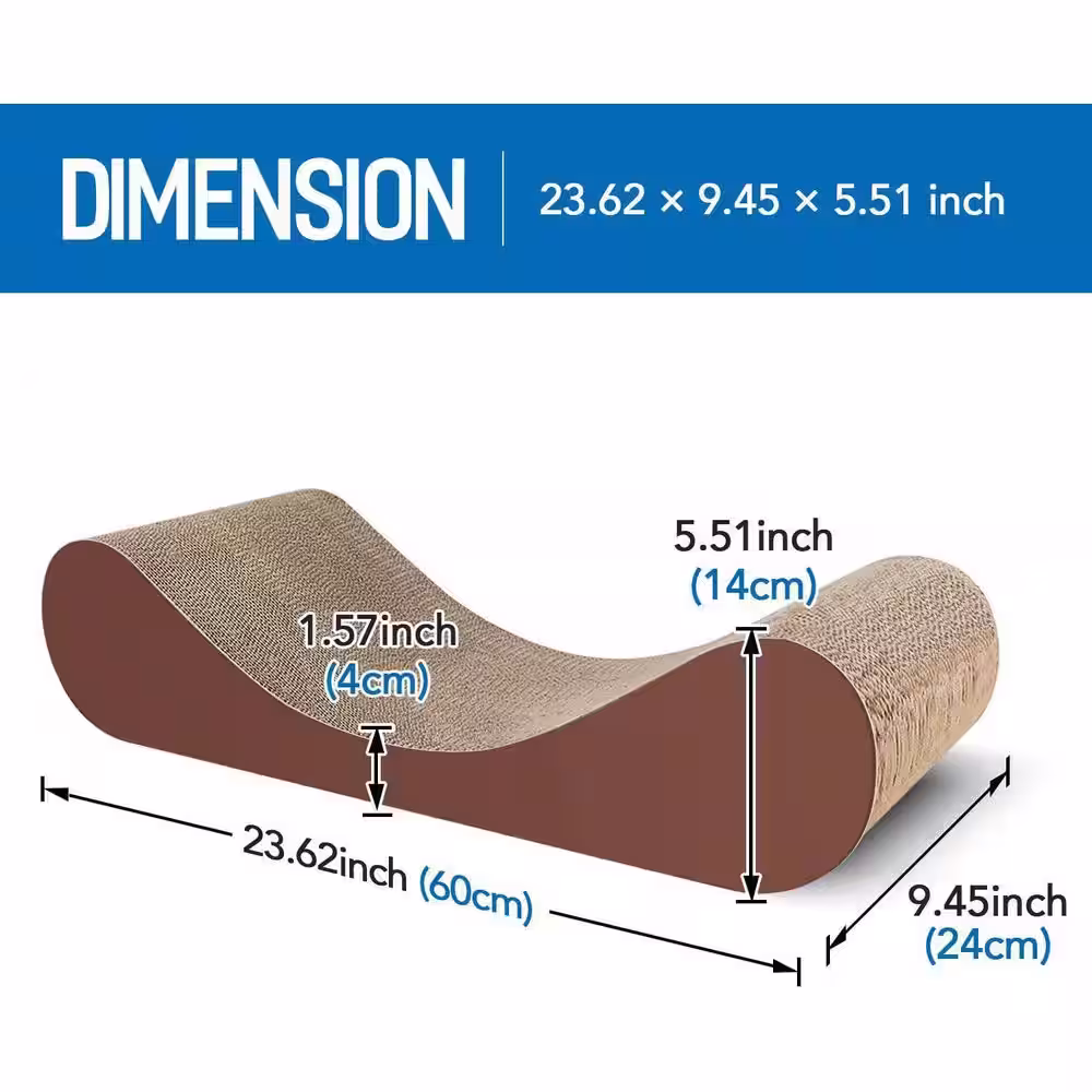 None Cat Scratcher Cardboard Lounge Bed Cat Scratching Post Durable Board Pads prevents Furniture Damage