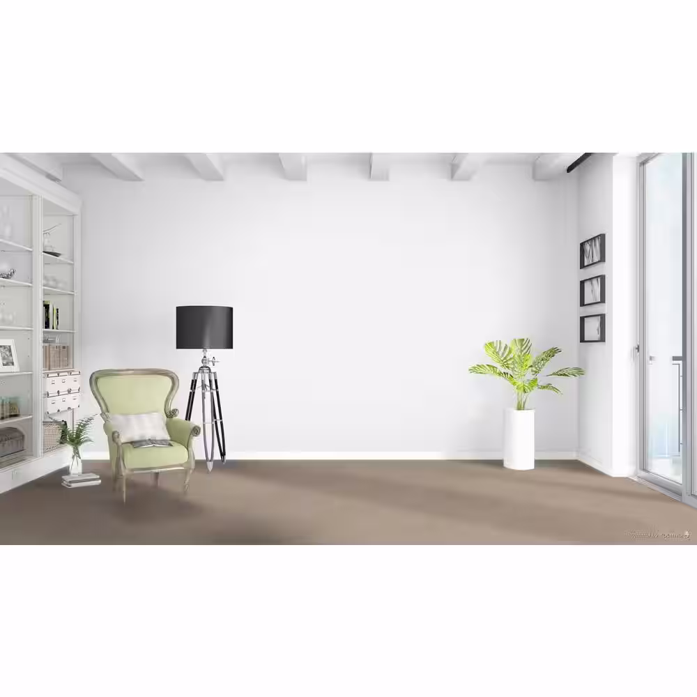 Home Decorators Collection Perfected II  - Refined - Beige 60 oz. SD Polyester Texture Installed Carpet