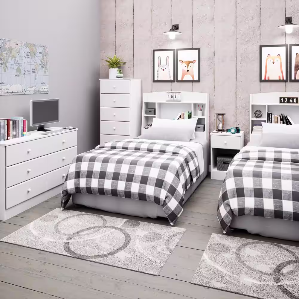 Prepac Astrid 6-Drawer White Dresser