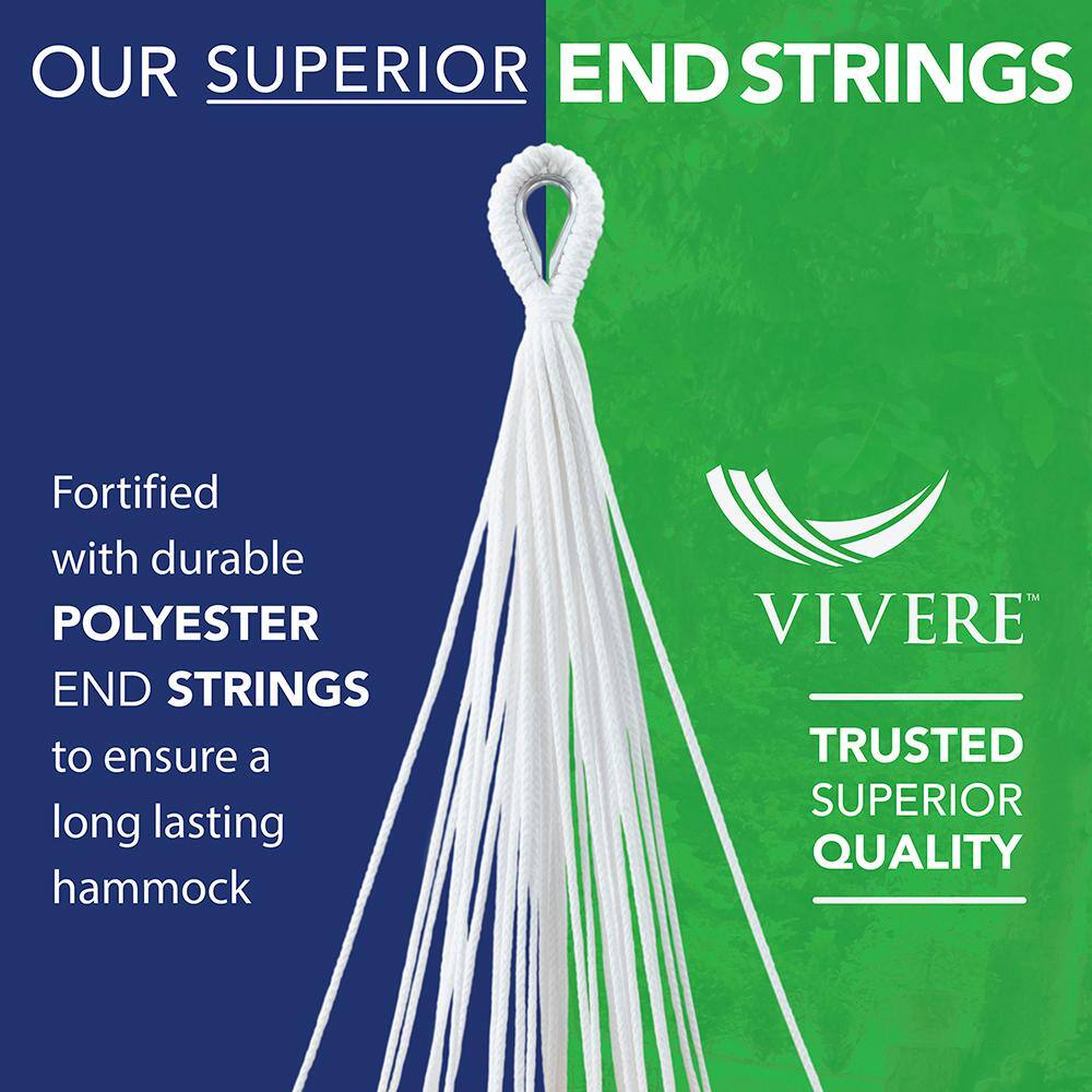 Vivere 12 ft. Brazilian Cotton Double Hammock in Desert Moon