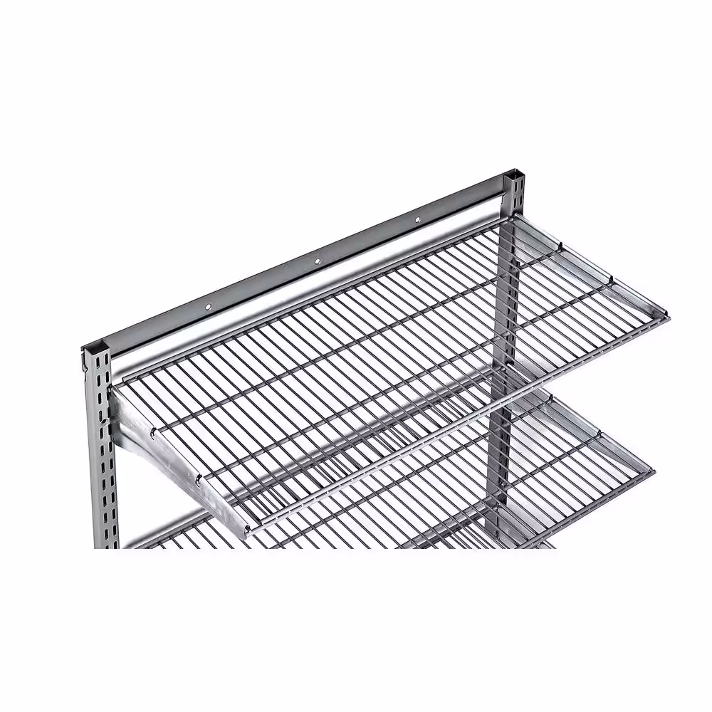 Triton Products 16 in. x 63 in. Steel Garage Wall Shelving in Gray