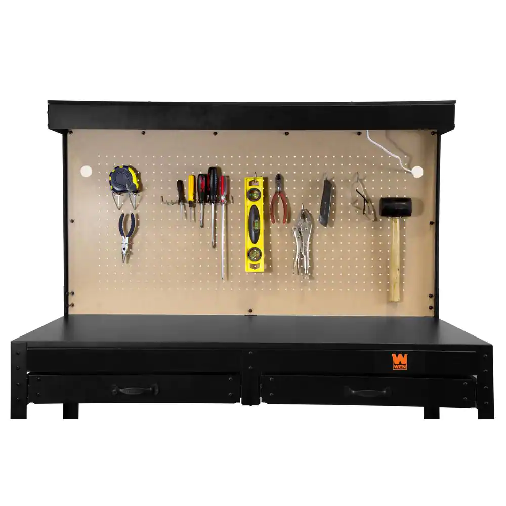 WEN 48 in. Workbench with Power Outlets and Light