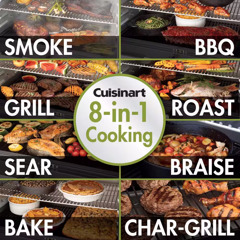 Cuisinart 465 sq. in. Wood Pellet Grill and Smokerâ?in Gray