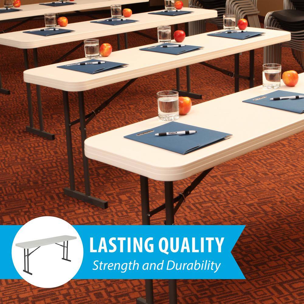 Lifetime 6 ft. Seminar Plastic Commercial Folding Table (Set of 5)