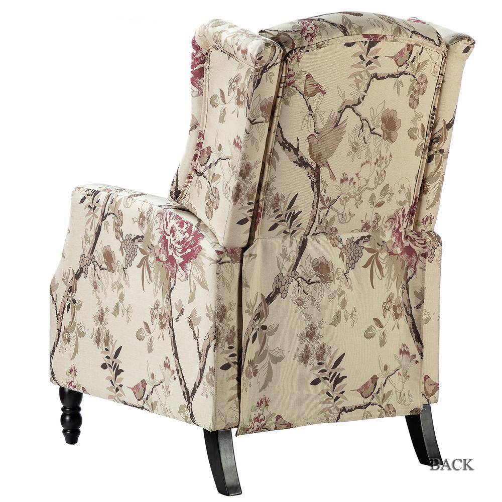 JAYDEN CREATION Celia Bird Wing Back Manual Recliner