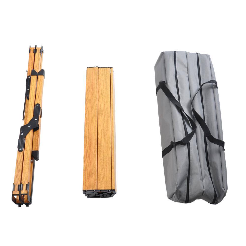 None Portable Rectangular Metal 35.4 in. x 23.6 in. x 19.5 in. Outdoor Picnic Table