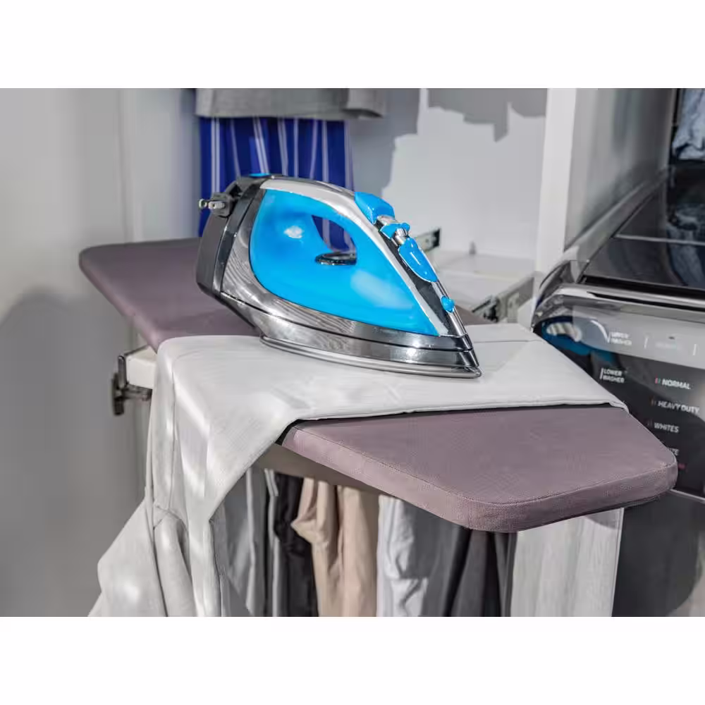 NewAge Products 31.5 in. W x 11.81 in. D x 4.72 in. H Ironing Board with Gray Fireproof Fabric Covering