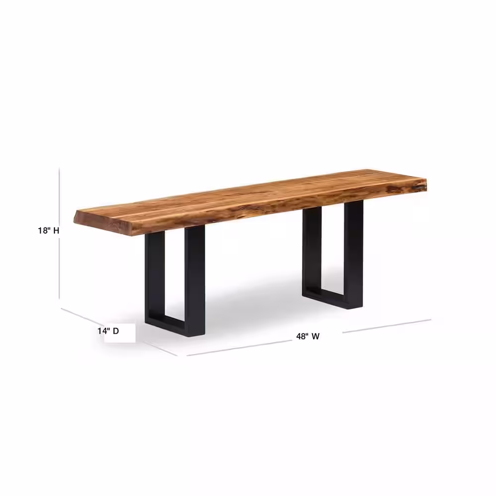 Alaterre Furniture Alpine Natural 48 in. Wide Bench