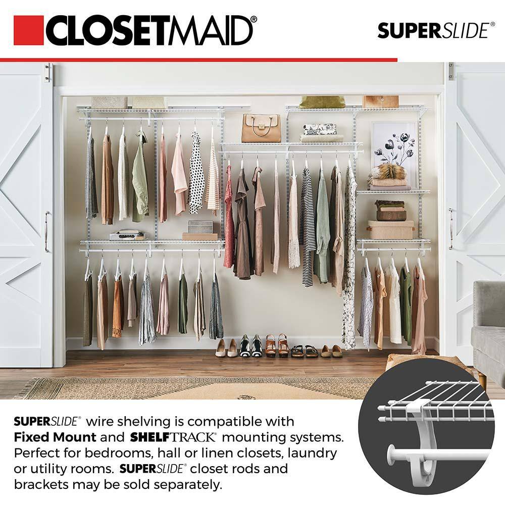 ClosetMaid ShelfTrack 84 in. Nickel Standard