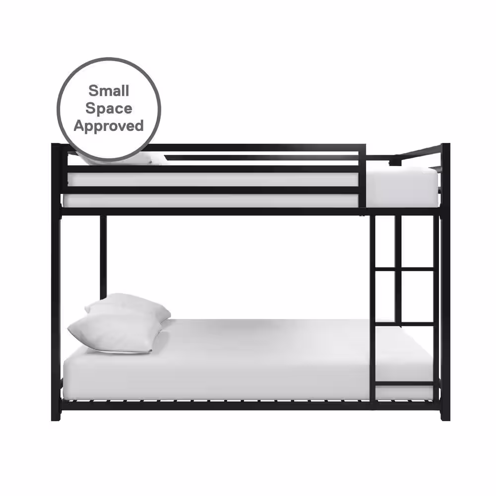 DHP Mabel Black Metal Full Over Full Bunk Bed