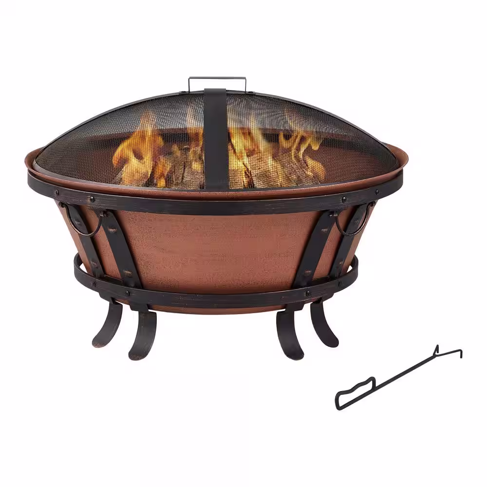 Hampton Bay 34 in. Whitlock Cast Iron Fire Pit