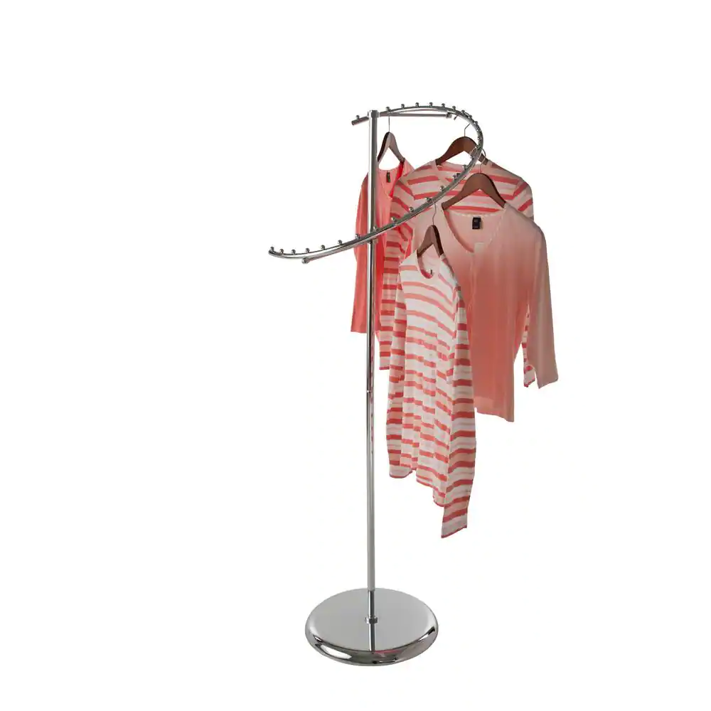 Econoco Chrome Steel Clothes Rack 18 in. W x 67 in. H