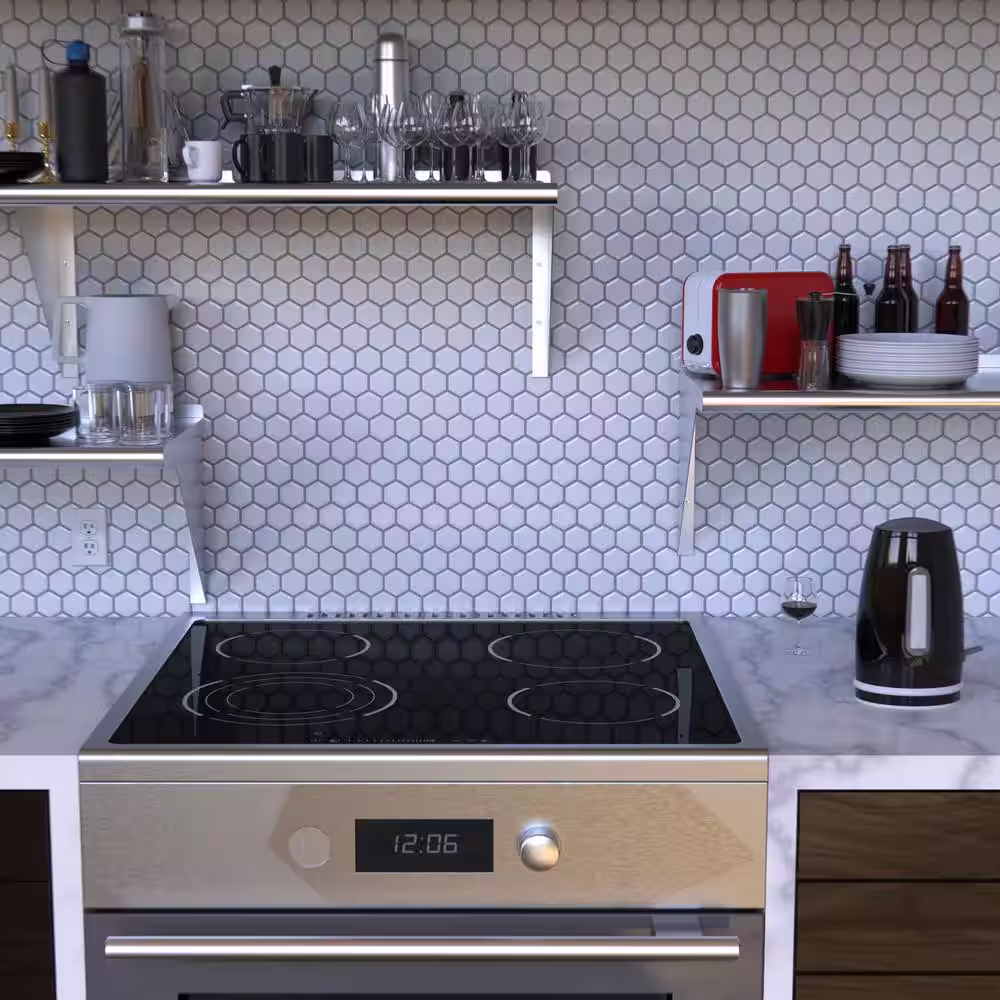 None 18 in. x 72 in. Stainless Steel Wall Shelf Kitchen, Restaurant, Garage, Laundry, Utility Room Metal Shelf with Brackets