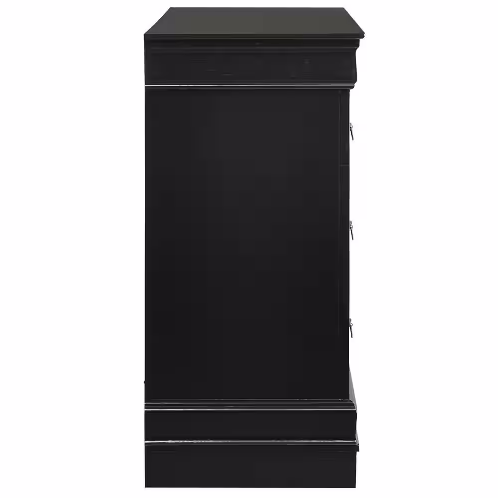 Picket House Furnishings Ellington 77 in. H x 59 in. W x 17 in. D 6-Drawer Dresser in Black