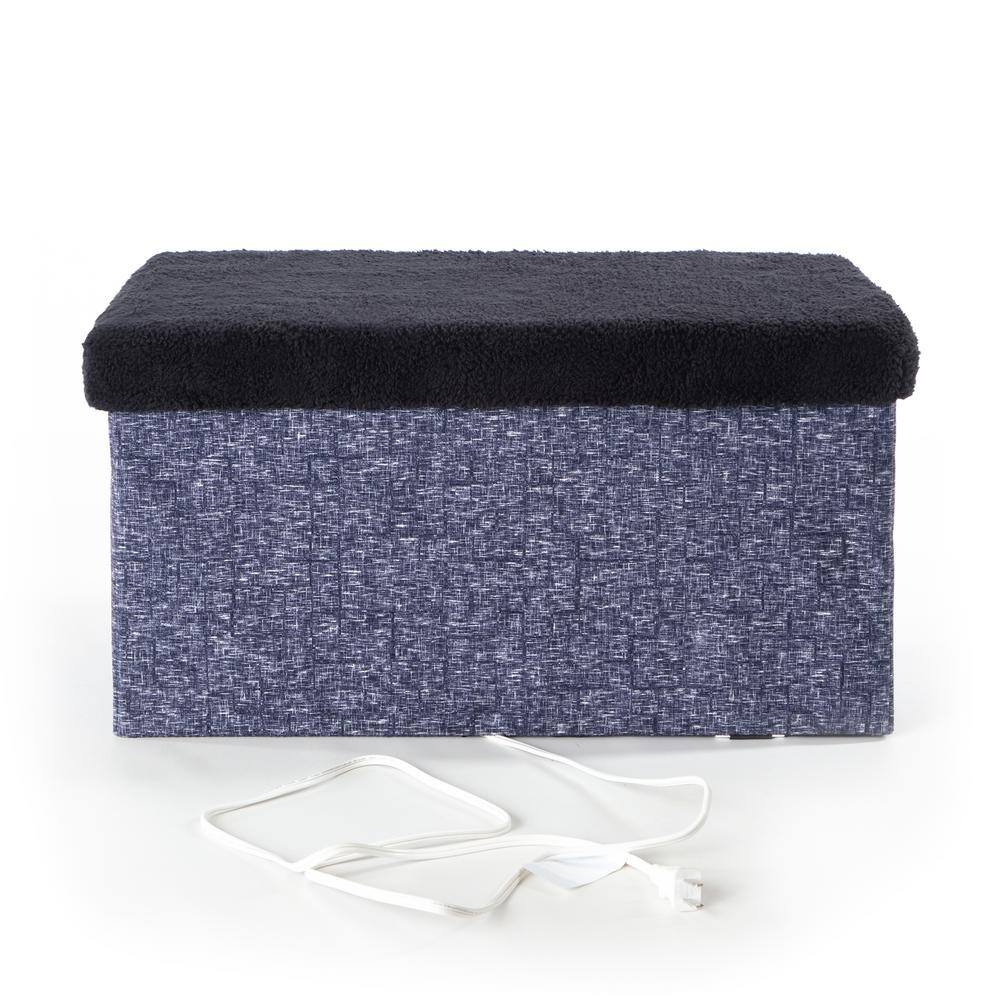 K and H Pet Products 12 in. x 24 in. x 12 in. Classy Navy Thermo-Kitty Duplex 4W