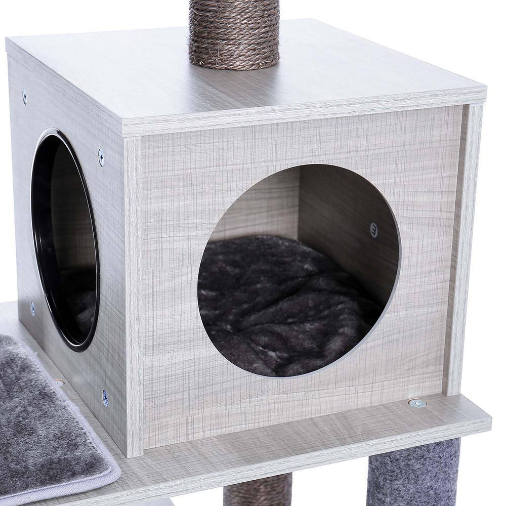 Foobrues All-in-1 Marble Cat Tree Medium Activity Center